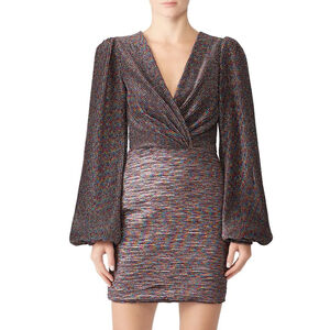 Ronny Kobo Joney Dress Multicolor Metallic Mini Dress $438 - Size M